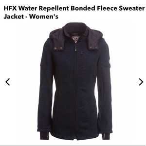 HFX Waterproof Bonded Fleece Sweater Jacket - Sm